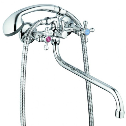 Смеситель для ванны G-LAUF JMX7-A605, круглый поворотный излив