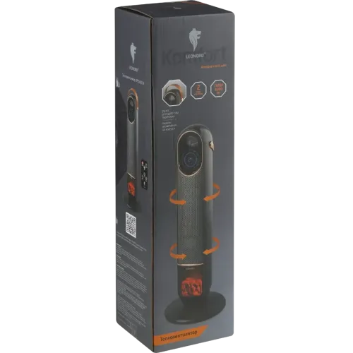 Тепловентилятор LEONORD LPTC-6007K, 2 кВт, керам, эффект пламени