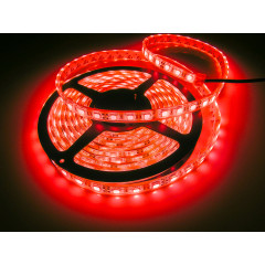 Светодиодная лента 24V Ecola 60Led 14,4W IP20 красный SMD5050 5м S2DR14ESB