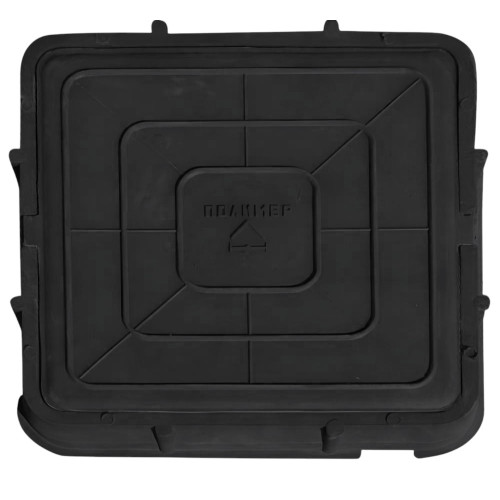 Люк ПП квадратный 0,6т 66х66см чёрный