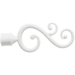 Комплект наконечников для карниза 20мм белый