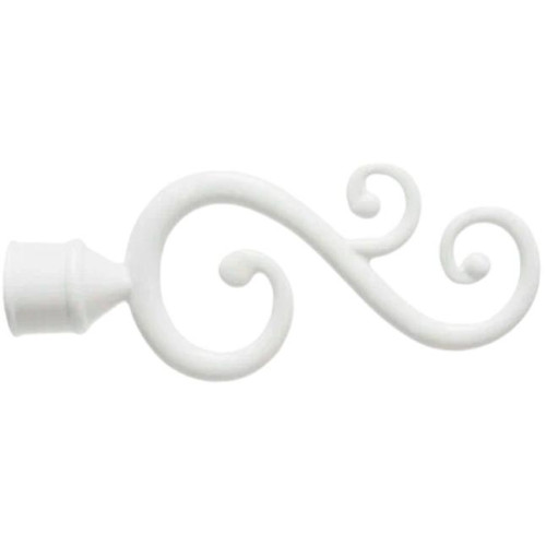 Комплект наконечников для карниза 20мм белый