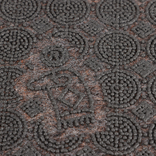 Коврик придверный 400*600мм SHAHINTEX ПРАКТИК влаговпитывающий Соты, мокко (466-395)