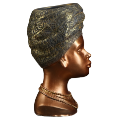 Ваза-подставка Африканка бронза 3,5л 33х20см(6978419)