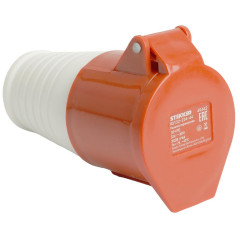Розетка STEKKER 3P+PE 32A IP44 ST-224 RST32-224-44 49442