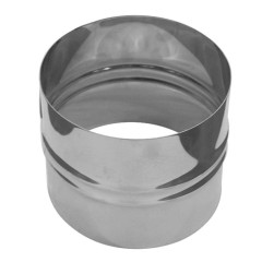 Дымоход адаптер ПП 0,5мм Ф130 нержавеющая сталь (Феррум)