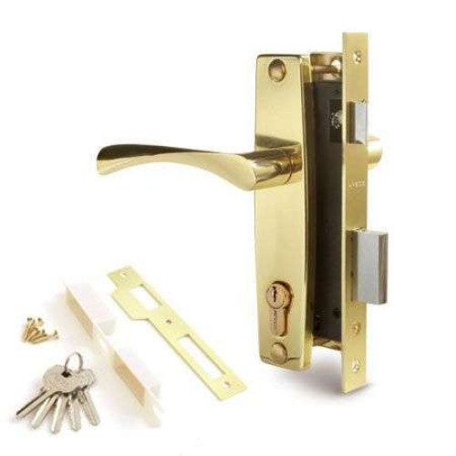 /Замок врезной с руч. APECS 1323/60-G (408)