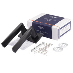 Ручки раздельные НОРА-М Slim 133K черный (18304)