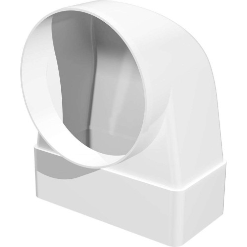 Соединитель угловой плоский канал-круглый канал 620СК10КП