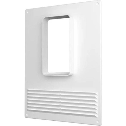 Площадка торцевая вертикальная пластиковая с решеткой 180х250 фланец 60х120 612ПТВР