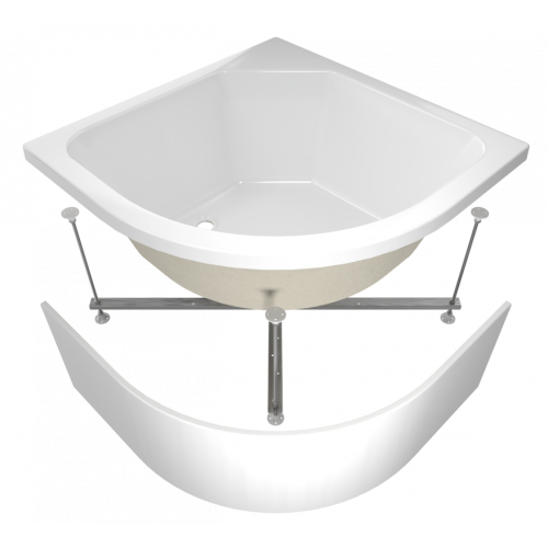 Поддон акриловый ТРИТОН 90х90х45см полукруглый ПД5