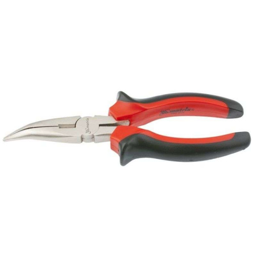 Длинногубцы MATRIX NICKEL 200 мм изогнутые (17424)