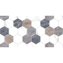 Плитка облицовочная 300*600*8,5 Дамон Декор Гексагон (TP3628H) Ректификат (в уп. 1,8 м2)