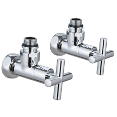 Вентиль запорный для П/С GAPPO угловой ф 1/2