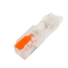 Зажим прокалыв. ответвит. STEKKER 4 мм2 c ответвит. клеммой LD219 на 1 выход, прозрачный/оранжевый LD503-1-32