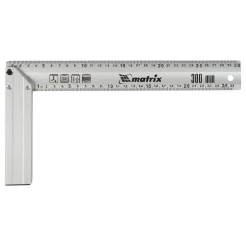 Угольник MATRIX алюминиевый литой 300 мм (32472)