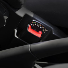 Заглушка ремня безопасности, металлическая, черно-белый (4736398)