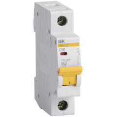 Выключатель автоматический 1-пол. 50A C 4,5кА ВА47-29 IEK MVA20-1-050-C (50986)