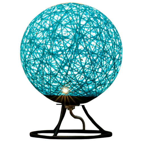 Светильник-ночник (LED) APEYRON из ротанга 220V 2W 6 диодов 3200K 200lm 15x15x18см голубой 12-80