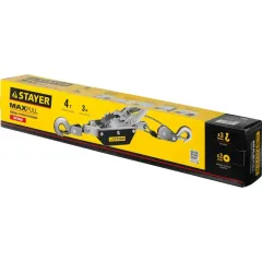 Лебедка рычажная STAYER MAXPull тяга 4т, трос 3м (4310-4)