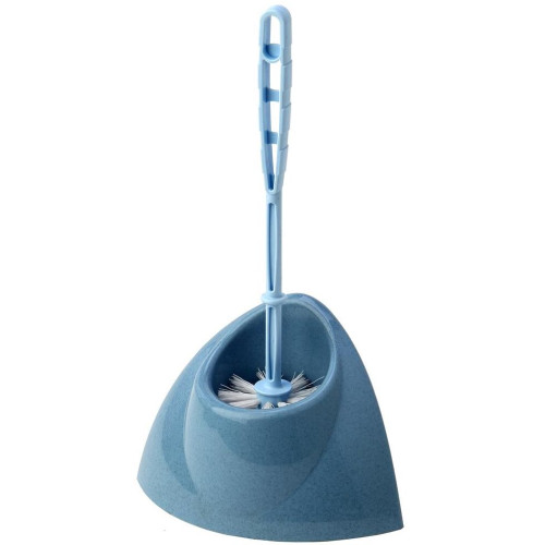 Ёрш для туалета напольный IDEA Блеск полипроп.,уголок голубой мрамор, М5012 (306399)