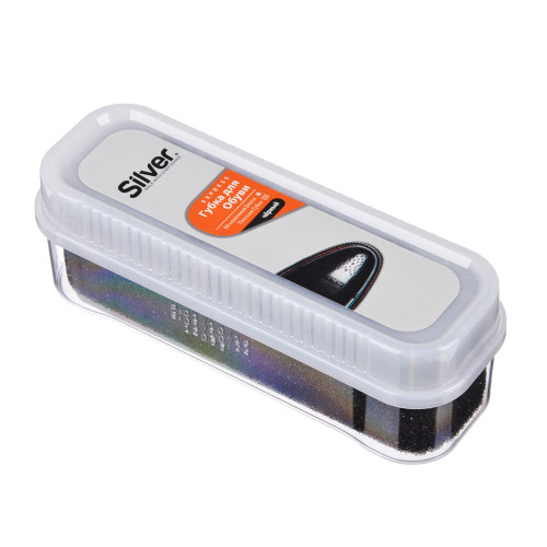 Губка д/обуви SILVER черная (PS2001-01)