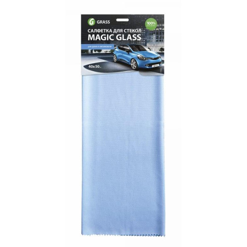 Салфетка GRASS для стёкол, зеркал и фар (микрофибра) 40х50см (IT-0308)