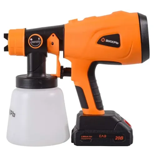 Акк краскопульт ВИХРЬ АКП-20Li (в комплекте 1 АКБ и ЗУ) (72/17/5) (*15)