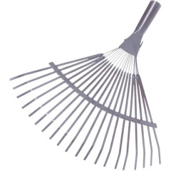 Грабли веерные б/черенка пластинчатые, окрашенные 18 зубьев (215358)