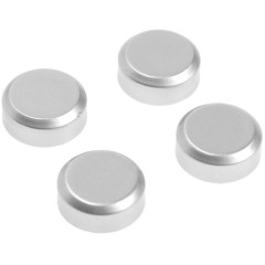 Держатель для зеркала ТУНДРА, d=20 мм, без сверления, цвет матовый никель, пластик, 4 шт. 9438933