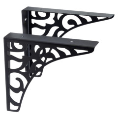 Полкодержатель 1-05 180*150*32*1,5мм черный(компл. 2шт)(КА-1060429)