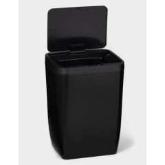 Ведро для мусора Доляна сенсорное черное 12л (6997788)