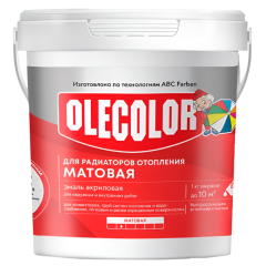 Эмаль для радиаторов OLECOLOR акриловая матовая 1 кг