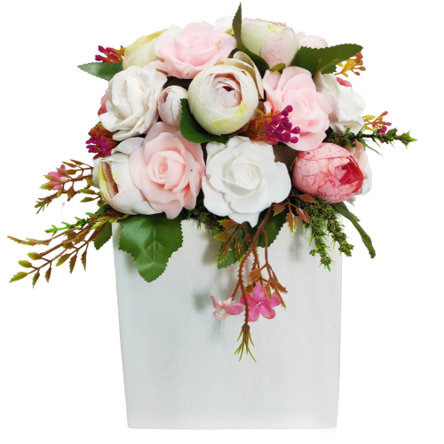 Ваза FLOWERY FL.030.WH.P DG В190 Н300