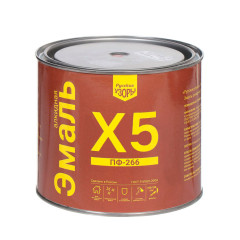 Эмаль ПФ-266 РУССКИЕ УЗОРЫ Х5 жёлто-коричневая 1,9 кг