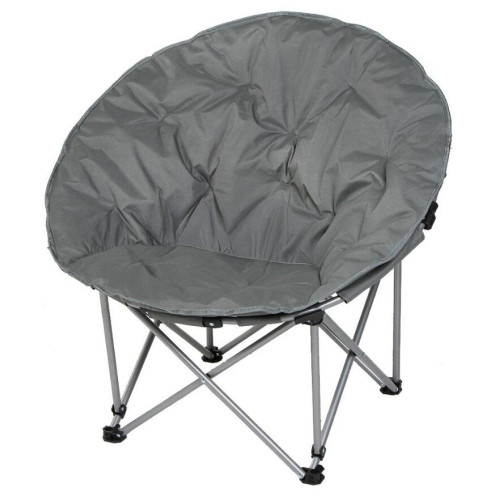 Кресло складное Green Days Гриб, полиэстер, темно-серое до 100кг 80х80х80см с сумкой-чехлом (353010)