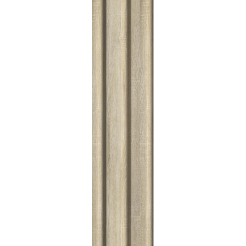 МДФ Реечная STELLA Профиль Финишный Beats Standart Дуб Сонома 2700*77/61*16 (в уп. 4шт.)