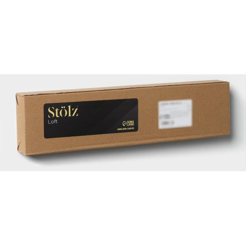 Поручень для ванны STOLZ 43х5,5 см, антискольз, цвет черный (7096666)