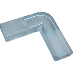 Переходник-коннектор соед. ECOLA 220V 14x7 плата L для зажим разъема+2 зажима 2-х конт. IP68 SCLN14ESB (601165)