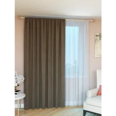 Портьера Ле-Гранд Меланж 180*260 трюфель