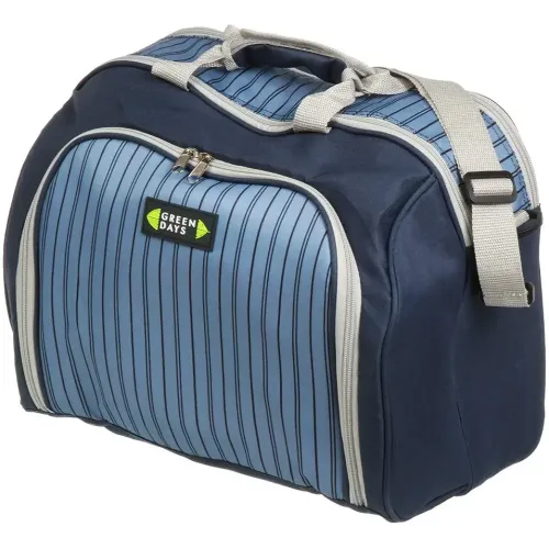 Термосумка Green Days 39х21,5х30см с набором для пикника на 4 персоны (487768)