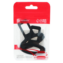 Заглушка ремня безопасности TORSO 2шт черная, пластик (3565219)