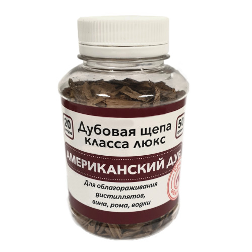 Щепа д/настойки Американский Дуб, средний обжиг, 50 гр. (Франция)