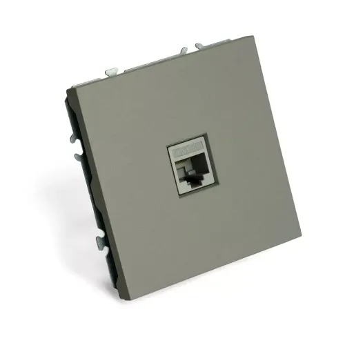 Розетка PC ЭМИЛИ платиново-серый RST00-5117-10