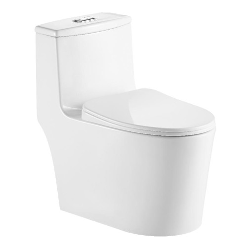 Унитаз-монолит EVA GOLD SM5003 сиденье ДП, безободковый, с гофрой и гибкой подводкой