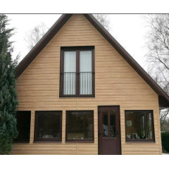 АЛЬТА сайдинг ВИНИЛОВЫЙ КАНАДА+ Люкс 3000*230*12мм (Каштан)(0,69 м2)