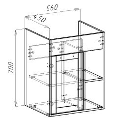 Тумба EVA GOLD 60 