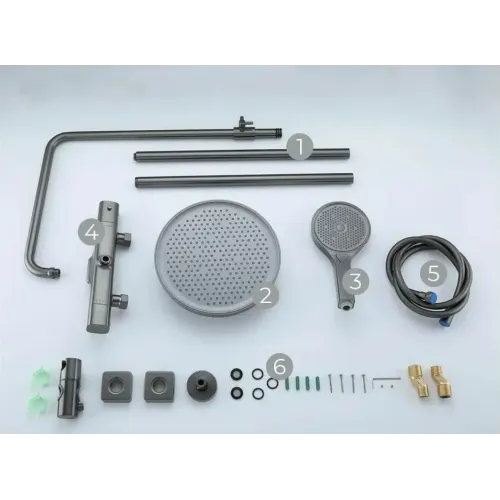 Душевая стойка GAPPO G2495-79, оружейная сталь