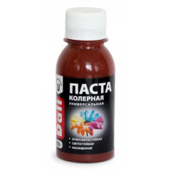 Паста колерная DALI универсальная КРАСНО-КОРИЧНЕВЫЙ 0,1кг (8шт)