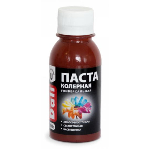 Паста колерная DALI универсальная КРАСНО-КОРИЧНЕВЫЙ 0,1кг (8шт)